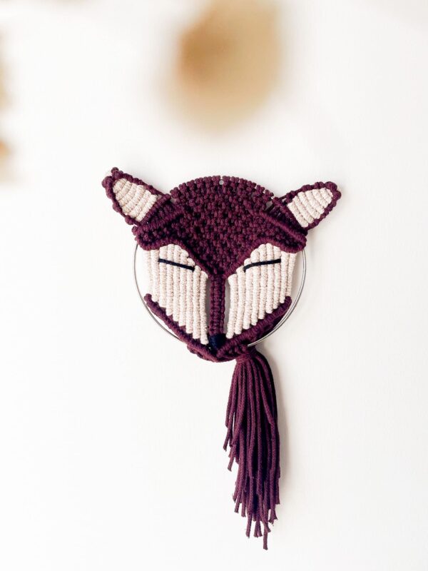 Renard sunny bourgogne_03 Tuto - Renard en macramé