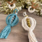 Boule de noel en macramé