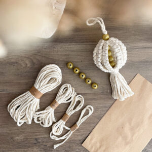 Recharges kit boule de noel en macramé