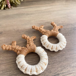 Tuto - Rond de serviette Renne en macramé