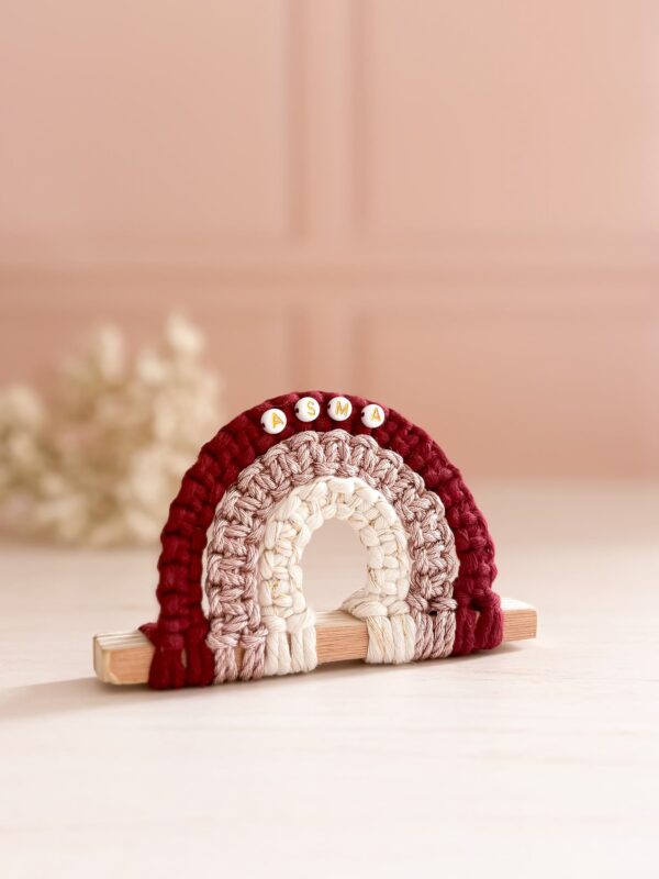 Arc en ciel en macramé personnalisé_02