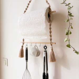 Rangement 2 en 1 pour la cuisine en macramé