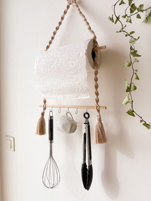 Rangement 2 en 1 cuisine en macramé ustensils de cuisine Rangement 2 en 1 cuisine en macramé ustensils de cuisine