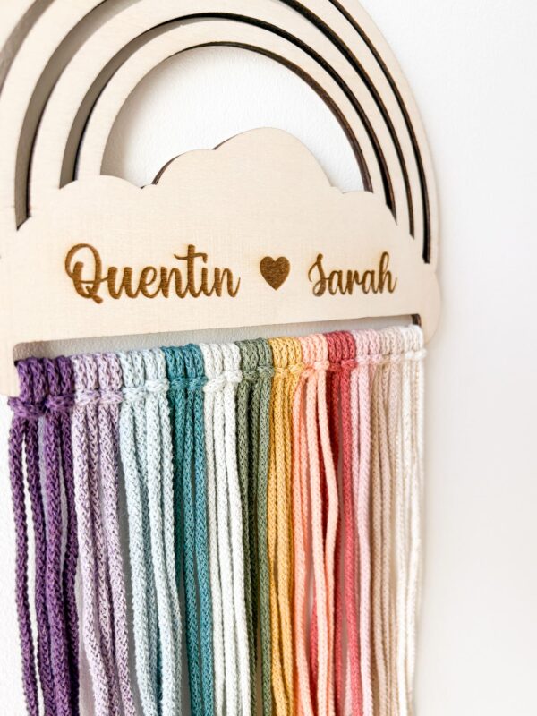 Décoration Douceur arc-en ciel et macramé petit arc en ciel_03 Décoration Douceur arc-en ciel et macramé petit arc en ciel_03