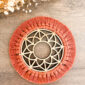 Sous verre macramé mandala teinte clair terracota_07