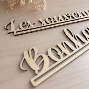 Support mot, prénom en bois pour Macramé