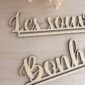 Support mot, prénom en bois pour Macramé