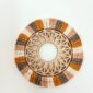mandala bois avec franges macramé0