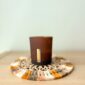 Prototype -Sous-Verre Bois Macramé - Motif "Rosace"