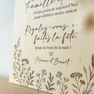 pancarte bois personnalisée mariage champetre _2 pancarte bois personnalisée mariage