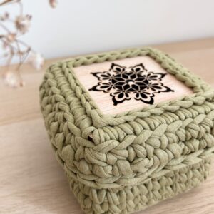 Boîte cadeau carrée personnalisable