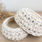 Boîte ronde au crochet personnalisée