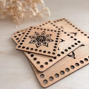 Couvercles & Fonds ajourés en Bois mandala