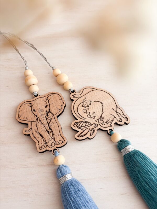 Décoration de Rétroviseur Macramé Personnalisable elephant Décoration de Rétroviseur Macramé Personnalisable elephant