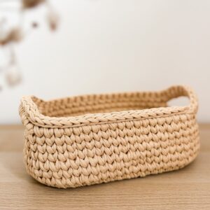 Panier ovale au crochet