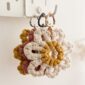 Kit porte-clé fleur en macramé