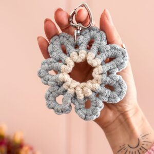 Tuto - Porte clé fleur en macramé