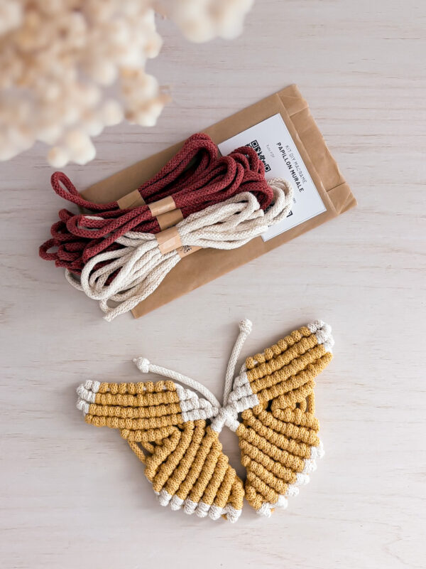 Recharge kit DIY papillon en macramé