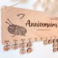 Calendrier anniversaire bois personnalisé couturière 02