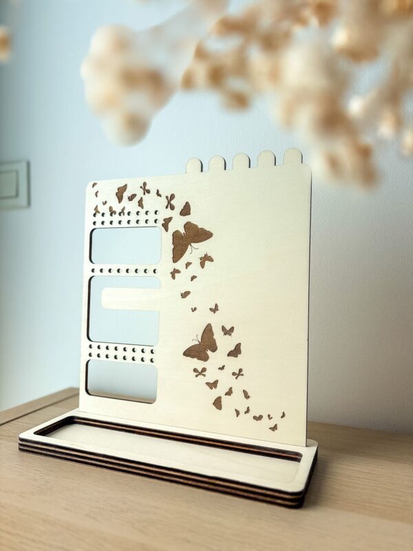 Grand Porte-Bijoux en Bois Personnalisable papillon 2 Grand Porte-Bijoux en Bois Personnalisable papillon 2