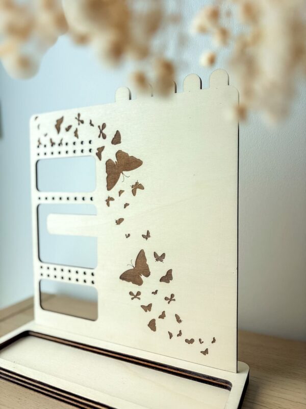 Grand Porte-Bijoux en Bois Personnalisable papillon Grand Porte-Bijoux en Bois Personnalisable papillon