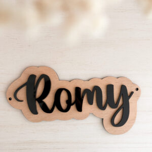 Prototype - Plaque de porte prénom Romy