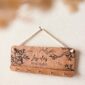 Porte clés murale en bois personnalisé hibou01