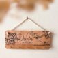 Porte clés murale en bois personnalisé hibou02