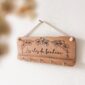 Porte clés murale en bois personnalisé hibou03