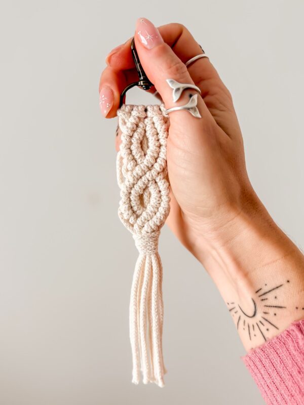 Porte-clés en macramé