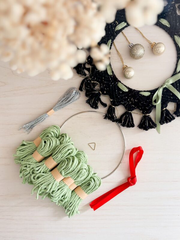 Recharge kit DIY couronne de porte macramé Recharge kit DIY couronne de porte macramé