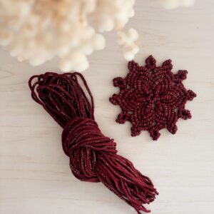 Recharge kit sous verre flocon macramé