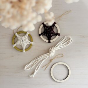 recharge kit DIY etoile de sapin macramé