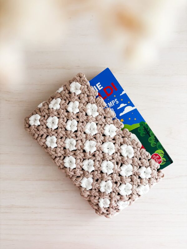 Kit DIY macramé pochette de livre débutant_02 Kit DIY Pochette livre macramé