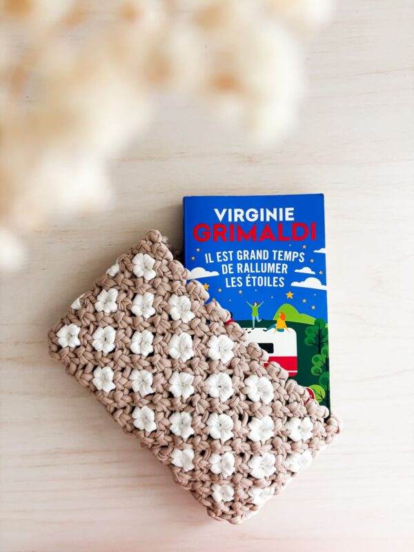 Kit DIY macramé pochette de livre débutant_03 Kit DIY Pochette livre macramé