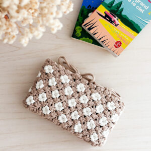 Kit pochette livre macramé
