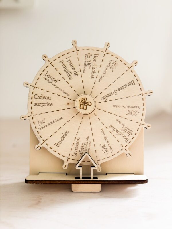 Roue de la fortune sur mesure en bois_04 Roue de la fortune sur mesure en bois_04