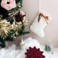 chaussette de noël en macramé
