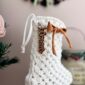 Kit DIY chaussette de Noël en macramé à réaliser soi-même