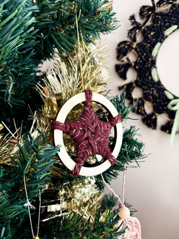 Kit étoile de Noël macramé
