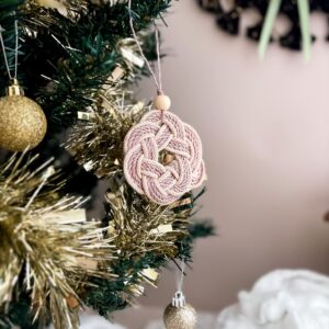 Kit boule de Noël macramé
