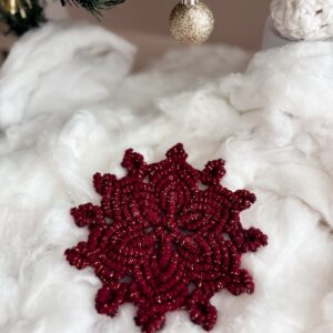 Kit_Sous verre Flocon de neige en macramé_01