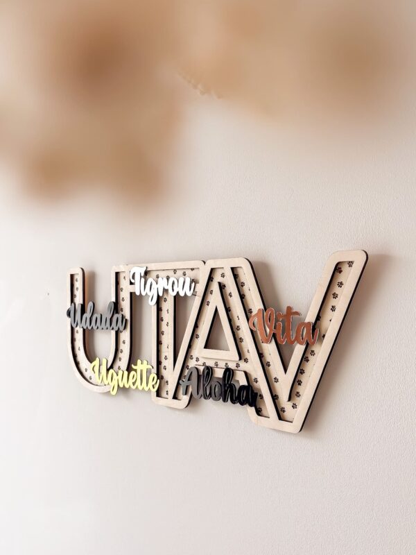 lettres 3D décoration murale