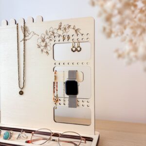 Porte-bijoux bois personnalisé