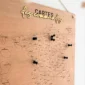 carte à punaiser en bois doré 03