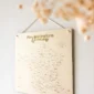 carte à punaiser en bois