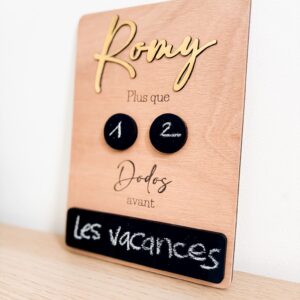 Pancarte compte à rebours personnalisable