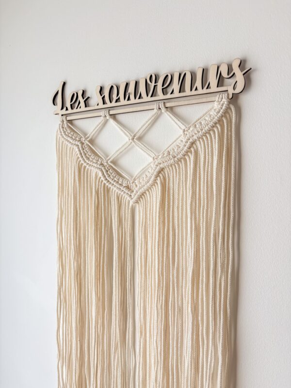Pêle même photo en macramé Tuto - Pêle-mêle macramé