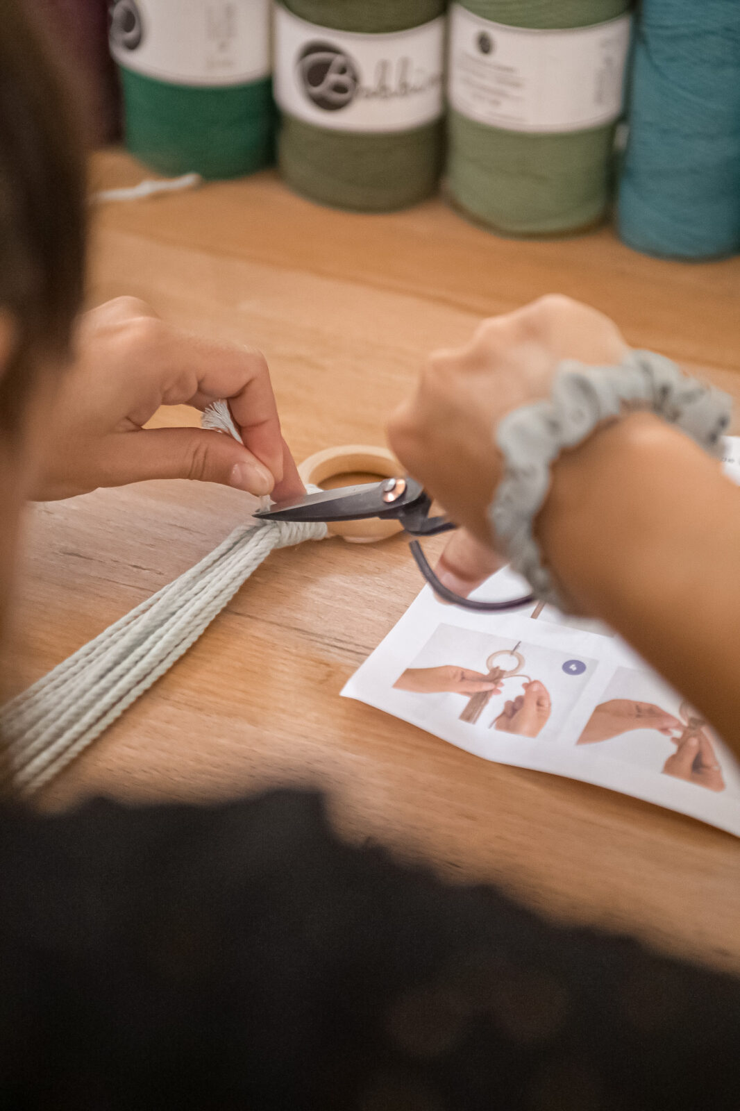atelier DIY macramé suspension plante