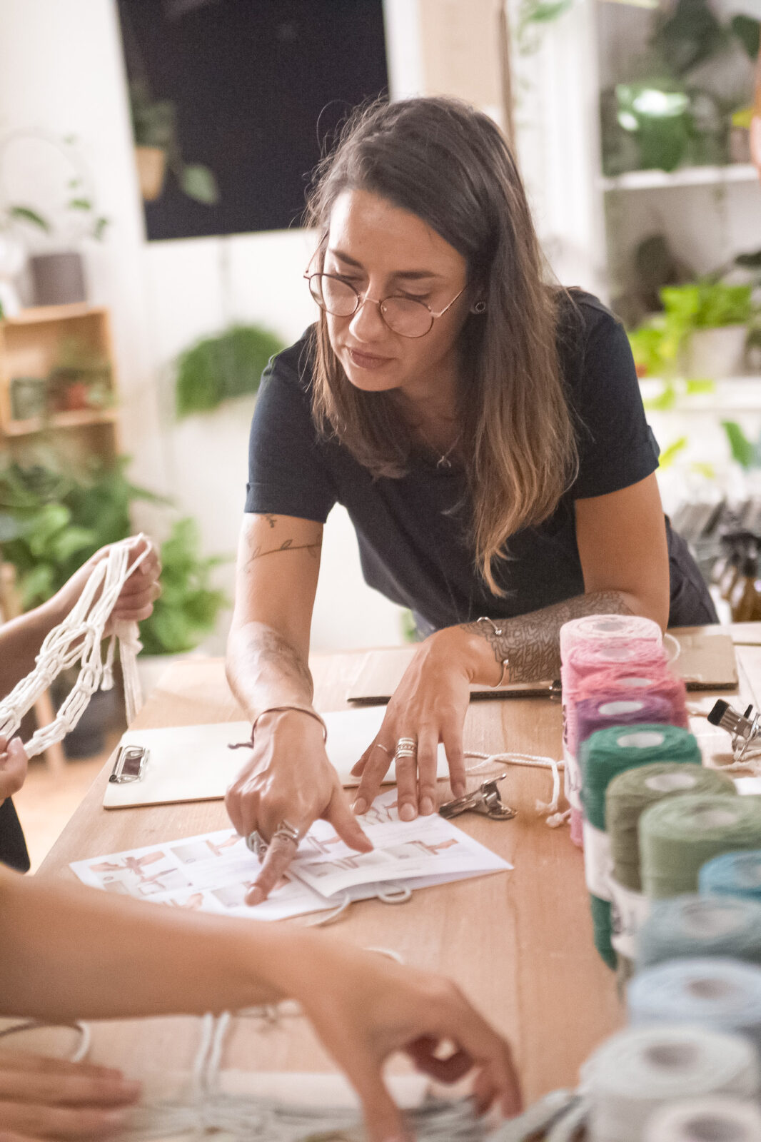 atelier DIY macramé suspension plante